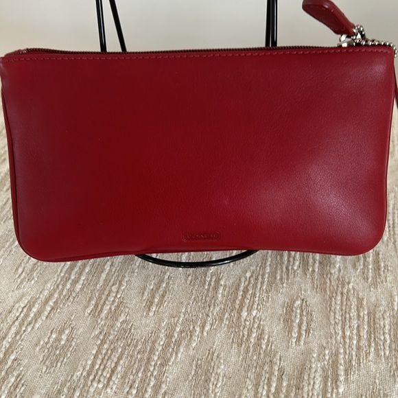 Coach EUC Red Leather Case/Pouch - Picture 3 of 13
